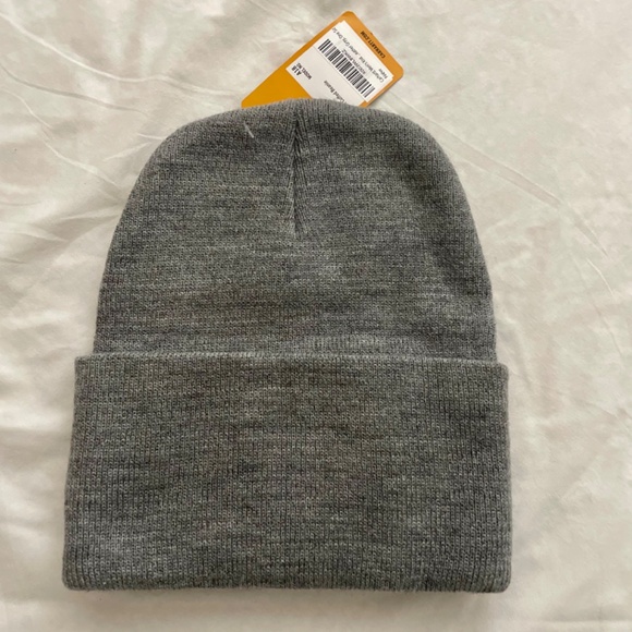 Carhartt Gray Knit Cuffed Beanie Hat A18 New NWT - Picture 2 of 4